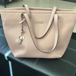 Baby pink guess tote